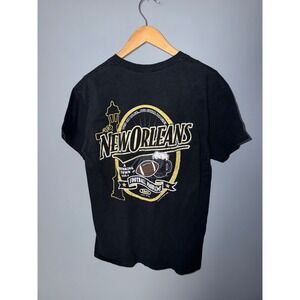 Smack Apparel New Orleans Football Drinking‎ Town Graphic T-Shirt Black Mens L
